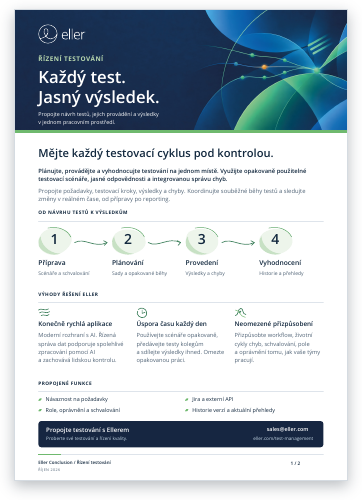 White paper Řízení testování