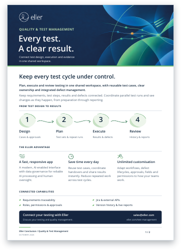 Quality & Test Management white paper